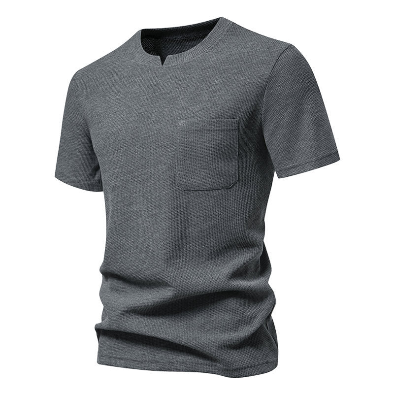 Men Solid Round Neck T-shirt