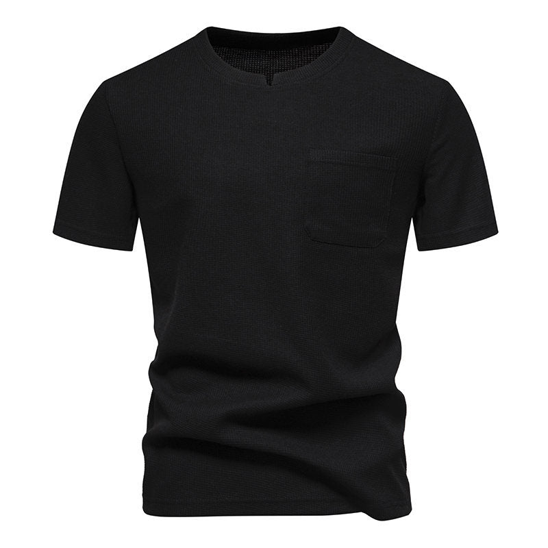 Men Solid Round Neck T-shirt