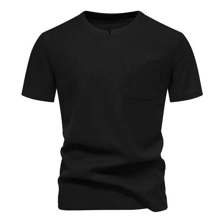 Men Solid Round Neck T-shirt