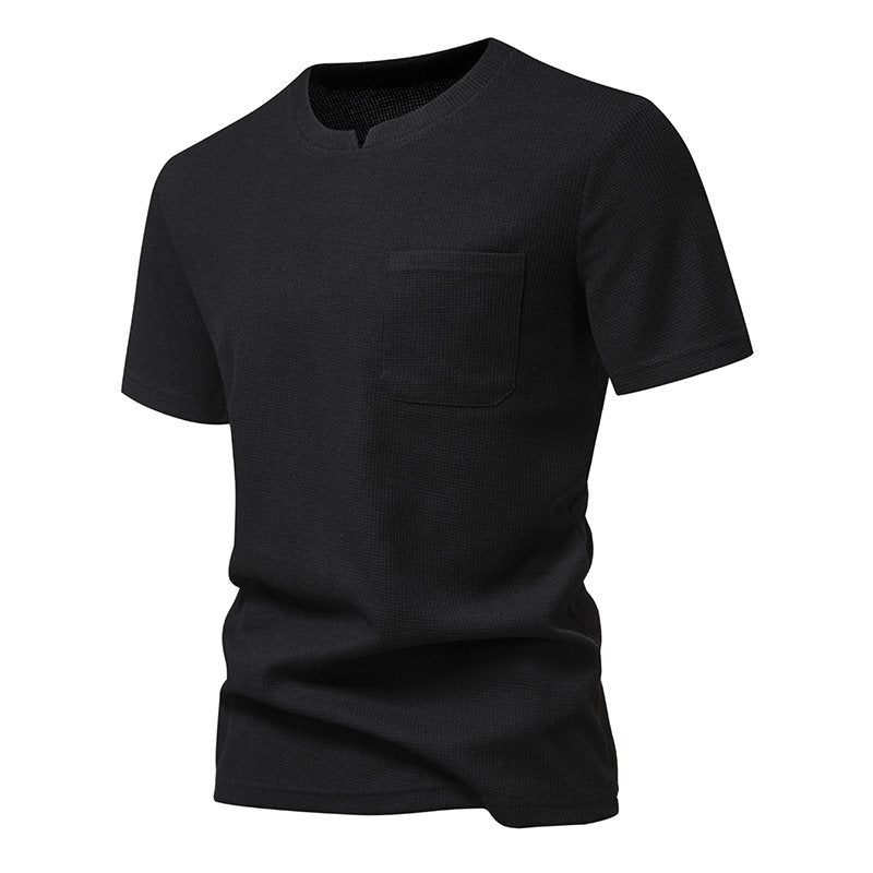 Men Solid Round Neck T-shirt