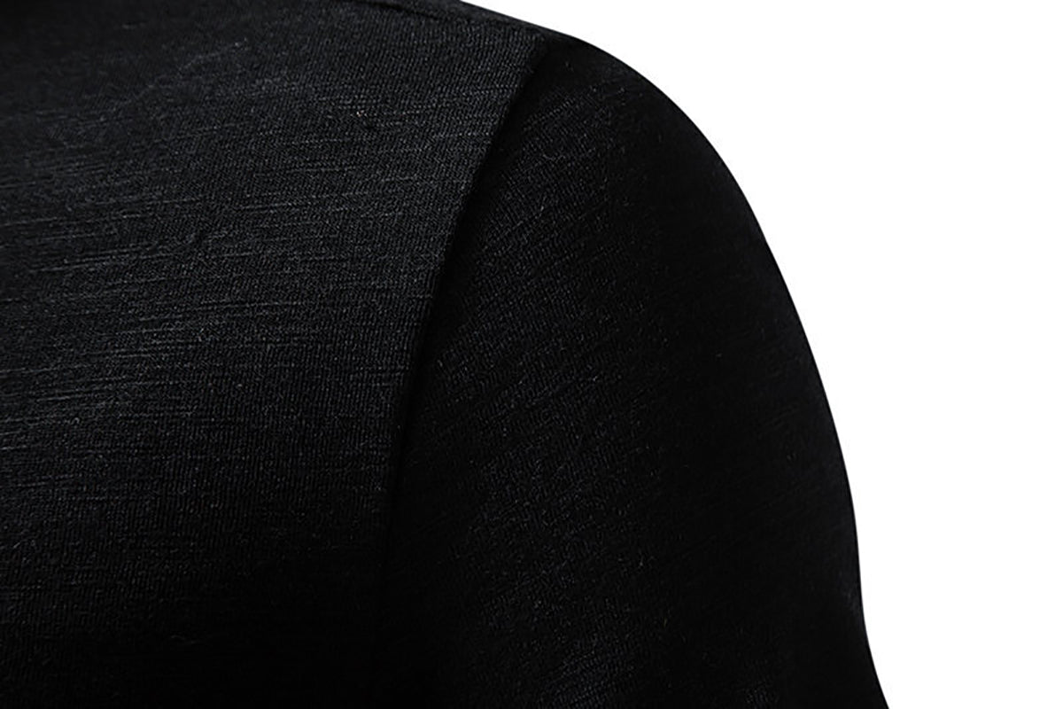 Henley Neck Cotton Regular Fit T-shirt