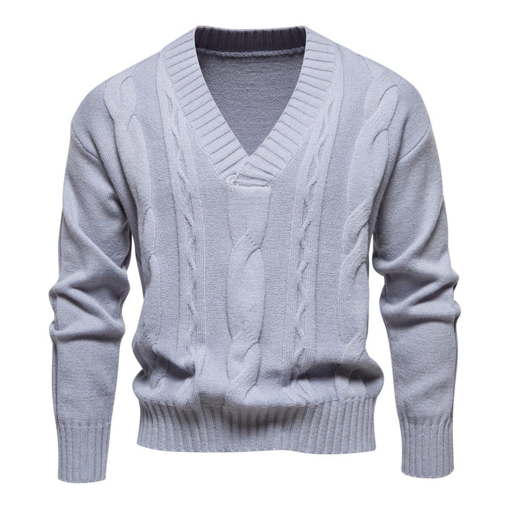 Men Cable Knit Pullover