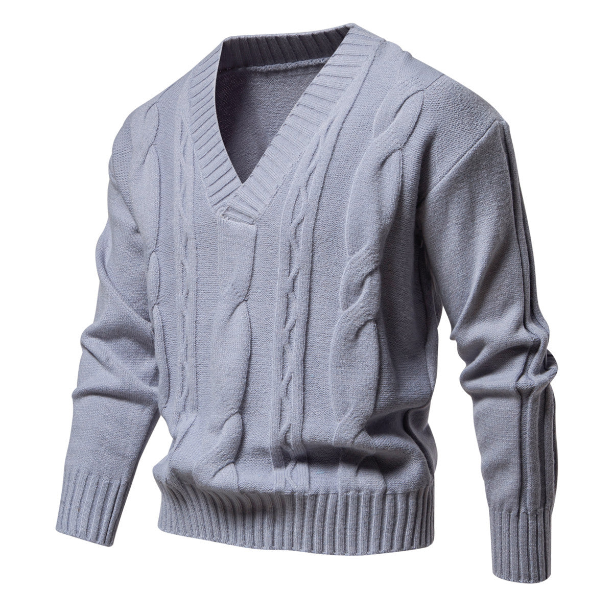 Men Cable Knit Pullover