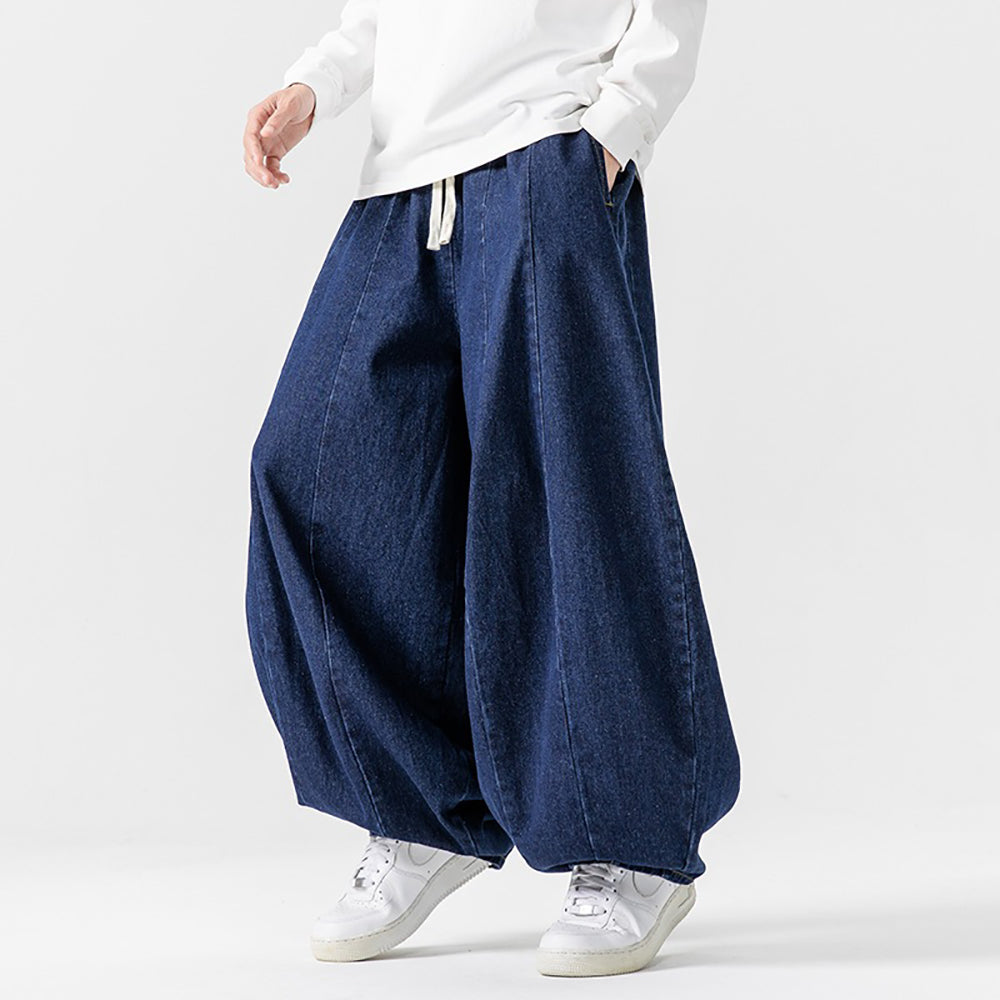 Men Mid-Rise Loose Fit Wide Leg Denim