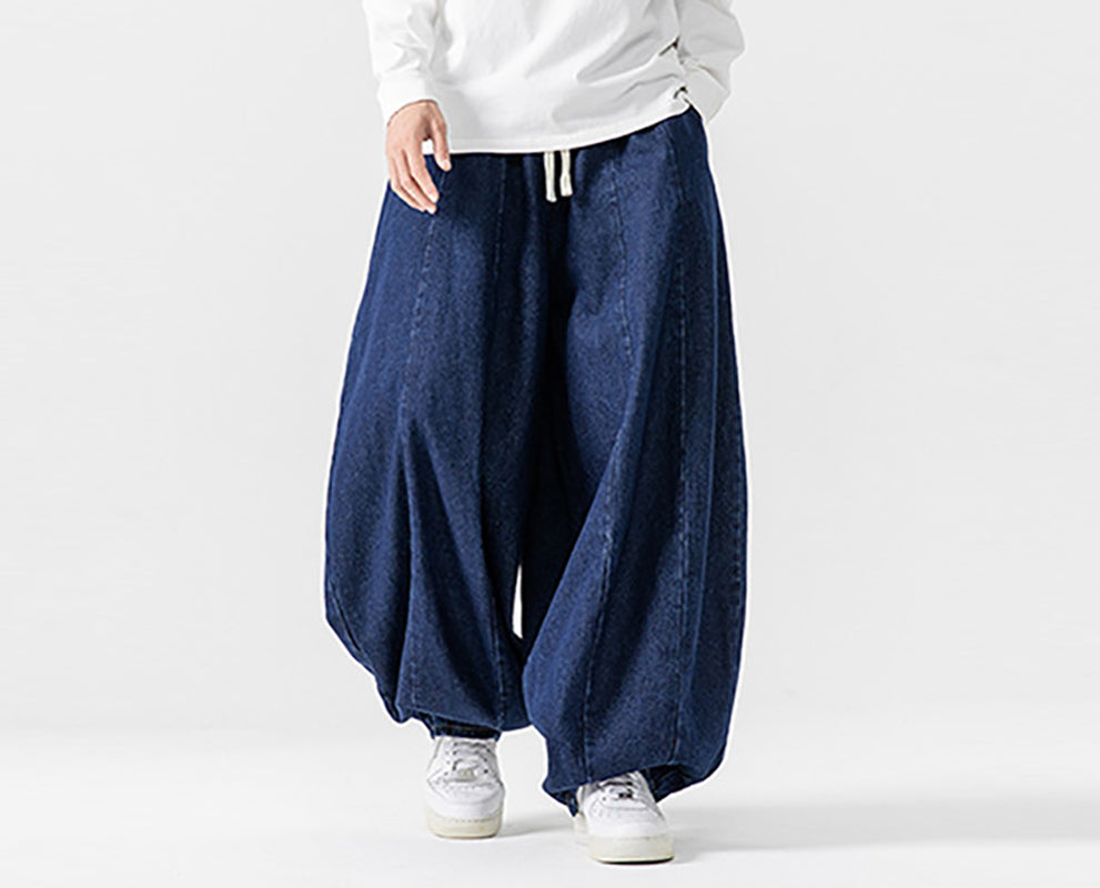 Men Mid-Rise Loose Fit Wide Leg Denim