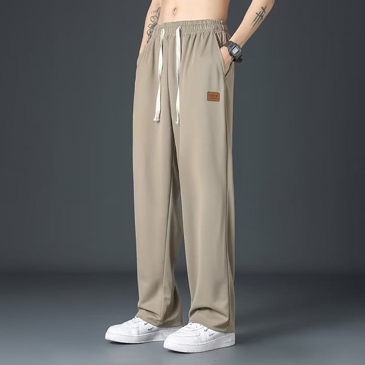 Men Loose Fit Pleated Trousers