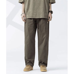 Men Regular Fit Mid-Rise Easy Wash Trousers