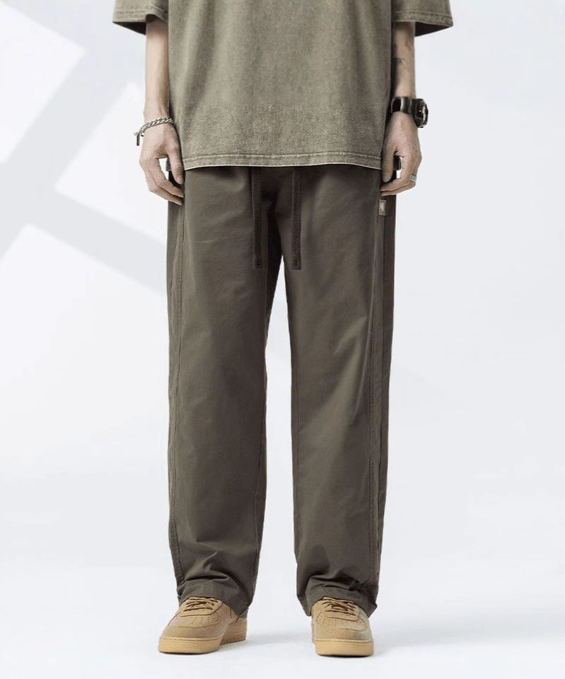 Men Regular Fit Mid-Rise Easy Wash Trousers