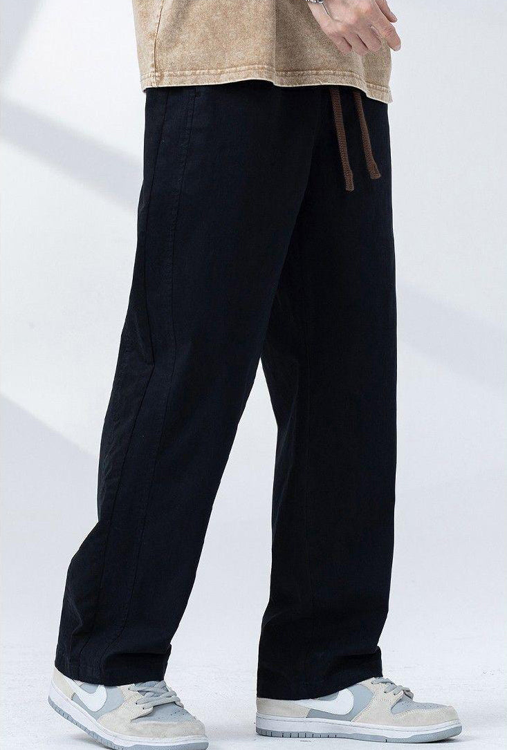 Men Mid Rise Easy Wash Regular Trousers
