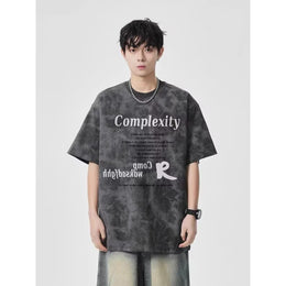Round Neck Drop-Shoulder Sleeves Oversized T-shirt