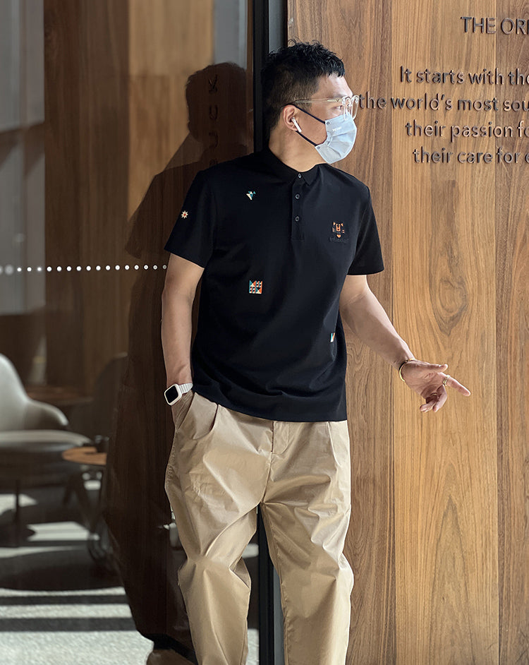 Polo Collar Short Sleeves T-shirt