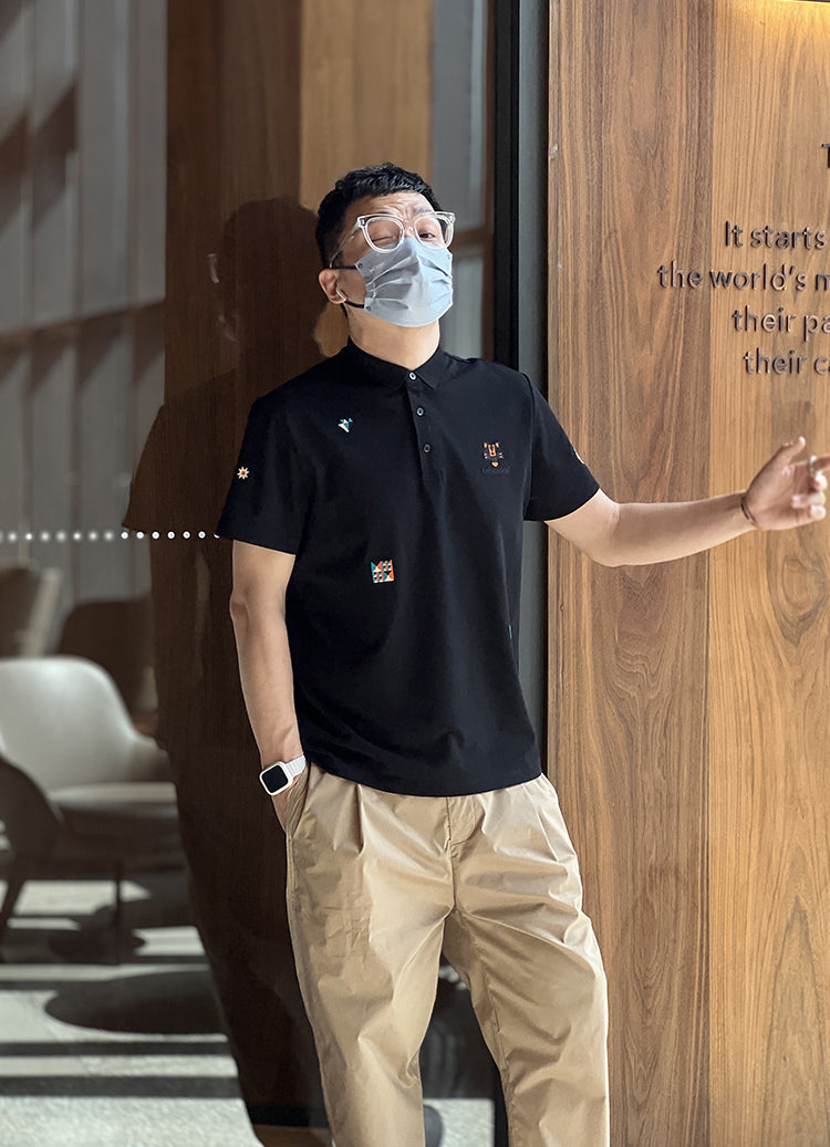 Polo Collar Short Sleeves T-shirt