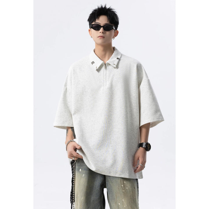 Short Sleeves Polo Collar T-shirt