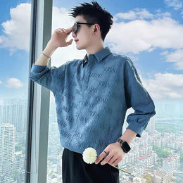 Men Typography Printed Spread Collar Casual Shirt
