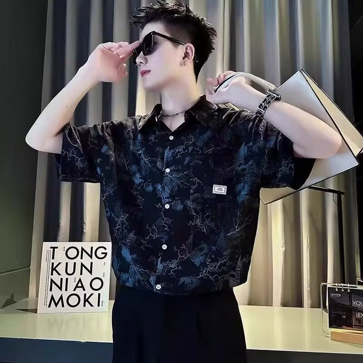 Revolte Men Abstract Printed Casual Shirt