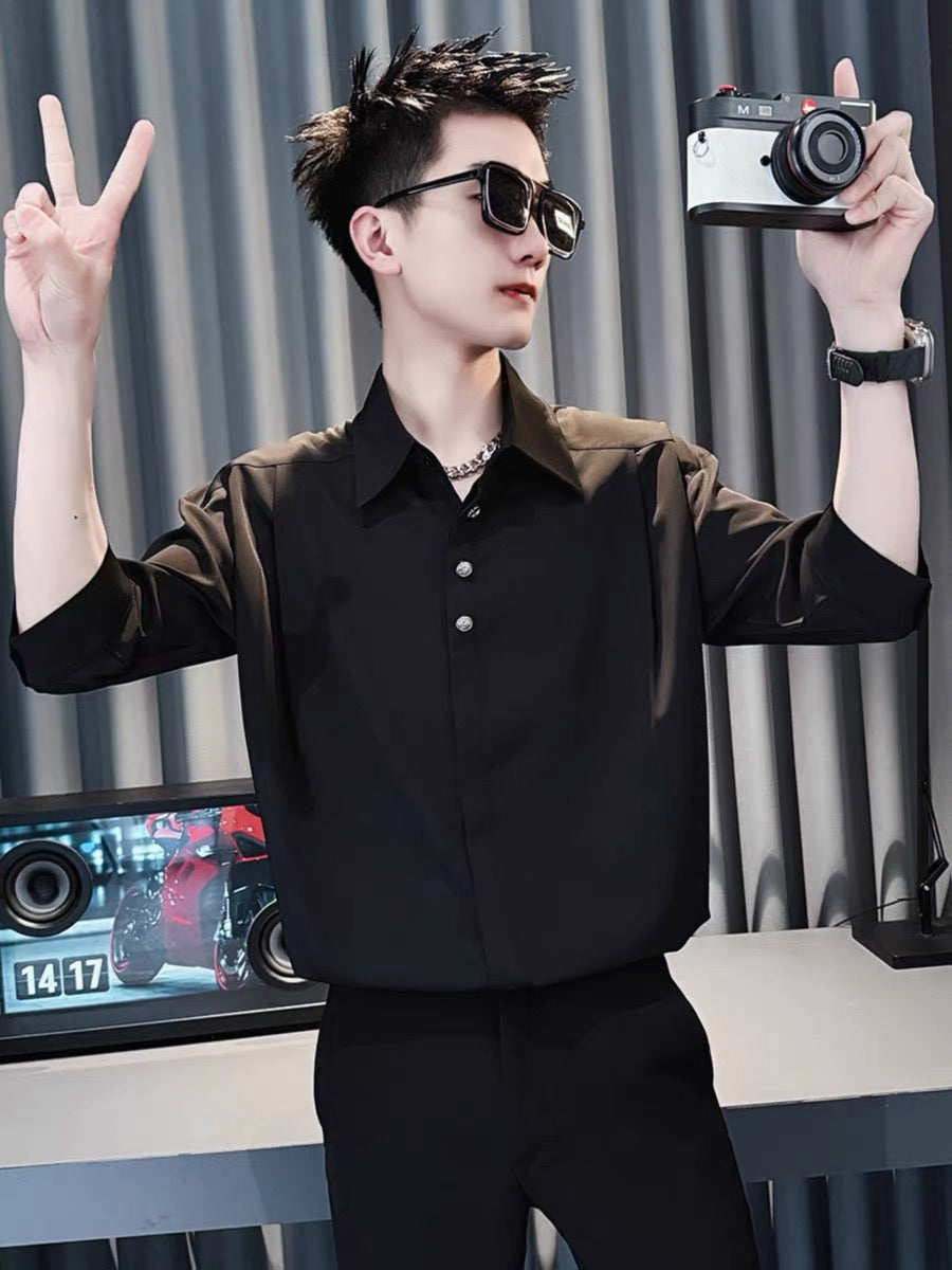 Spread Collar Regular Fit Shirt