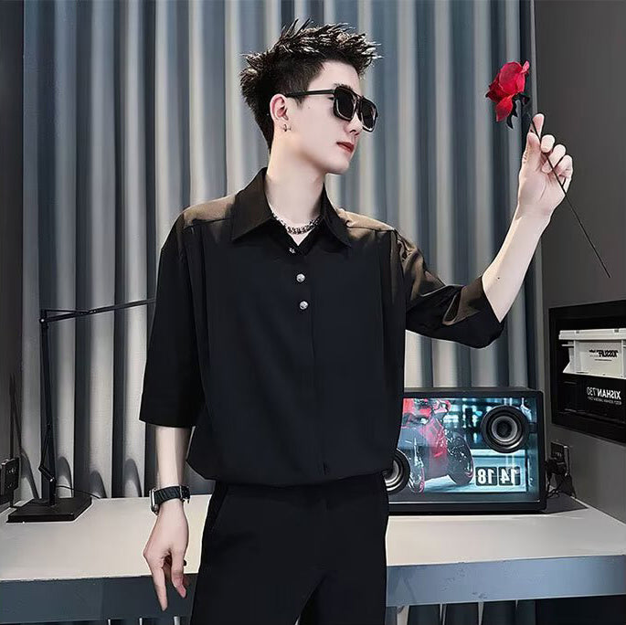 Spread Collar Regular Fit Shirt
