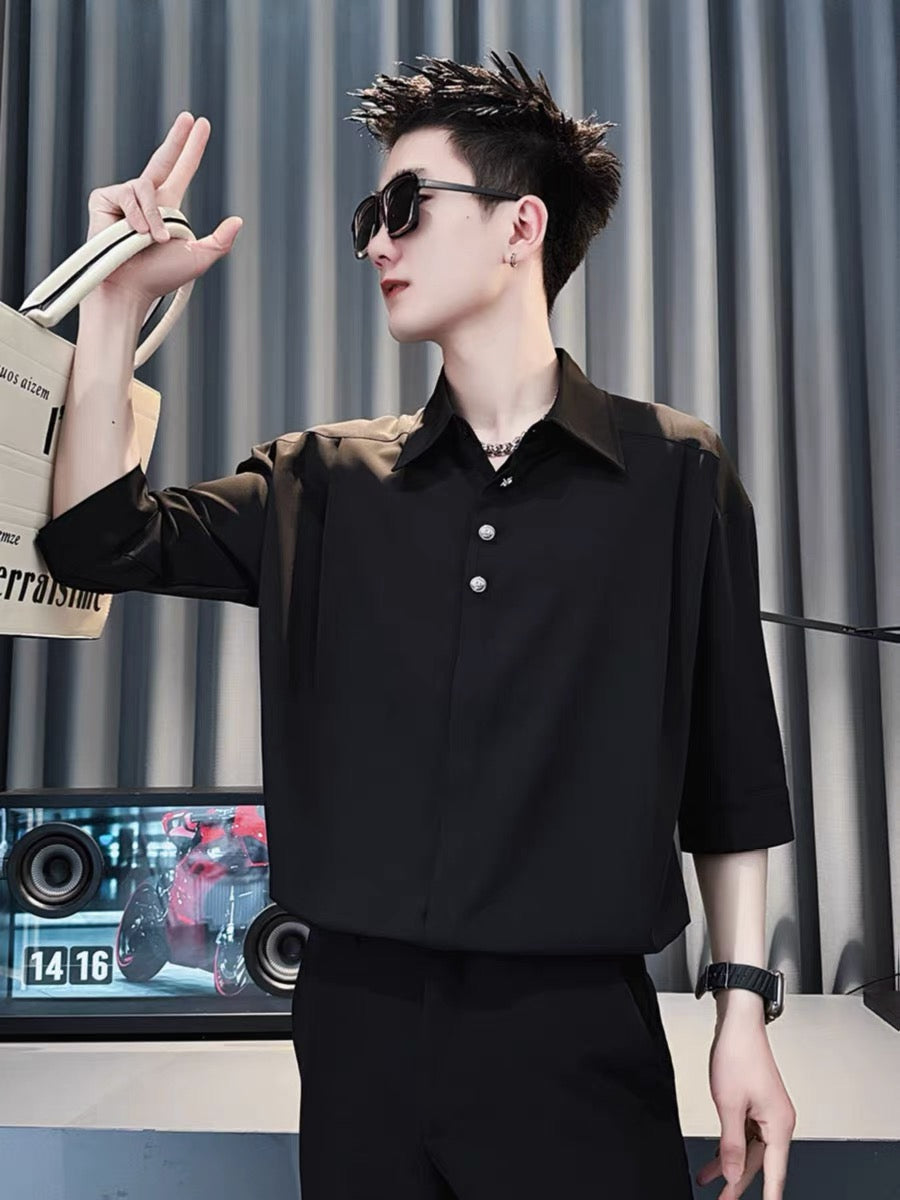 Spread Collar Regular Fit Shirt