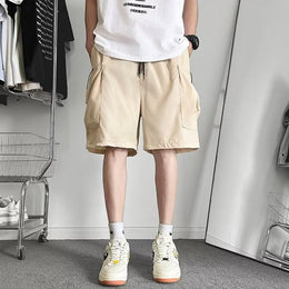 Men Mid-Rise Cargo Shorts
