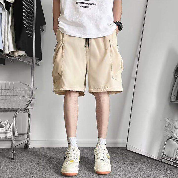 Men Mid-Rise Cargo Shorts