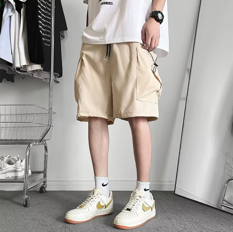 Men Mid-Rise Cargo Shorts
