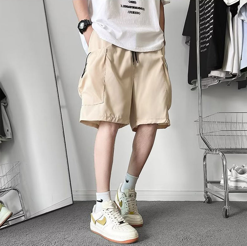 Men Mid-Rise Cargo Shorts