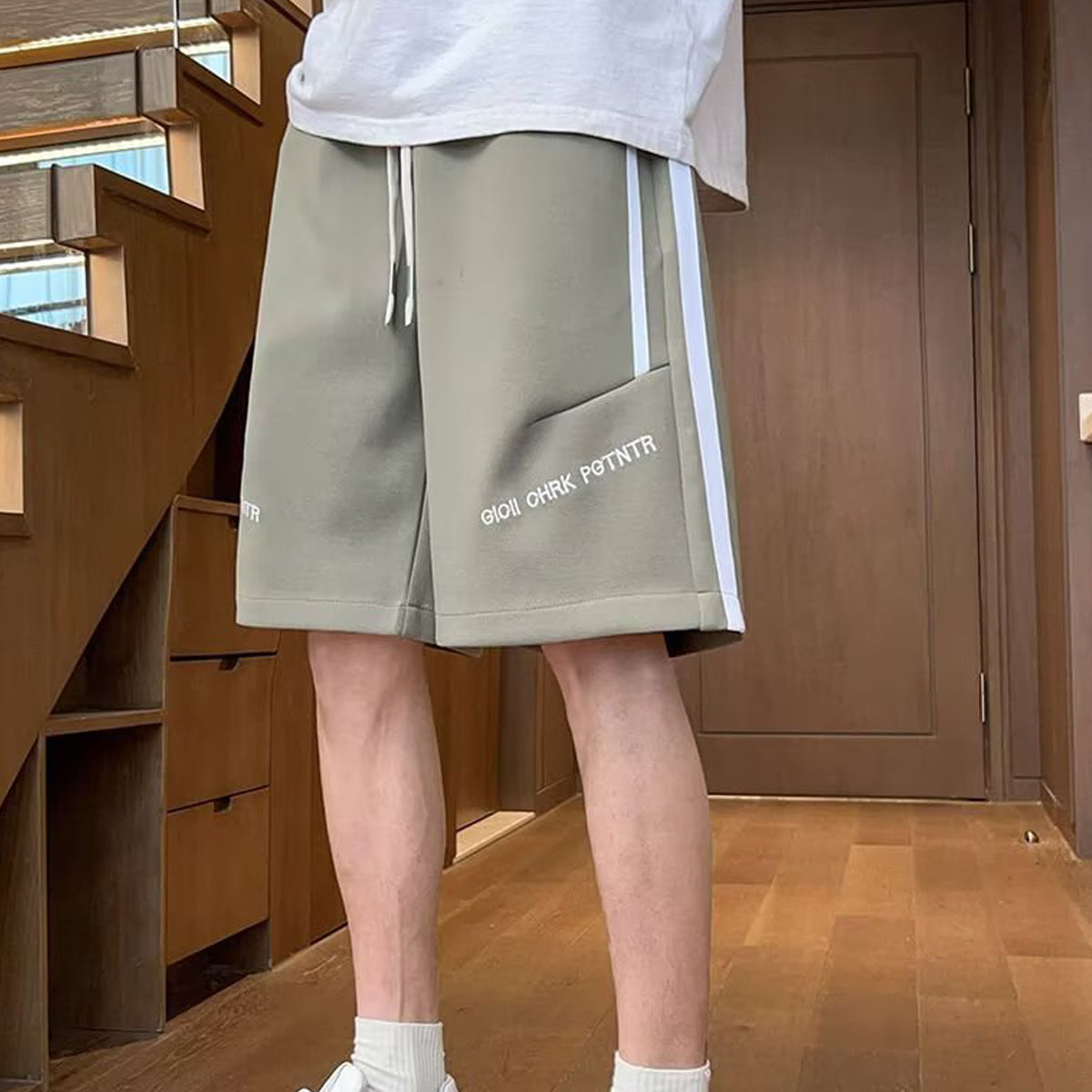 Men Striped Mid-Rise Relaxed Fit Outdoor Shorts