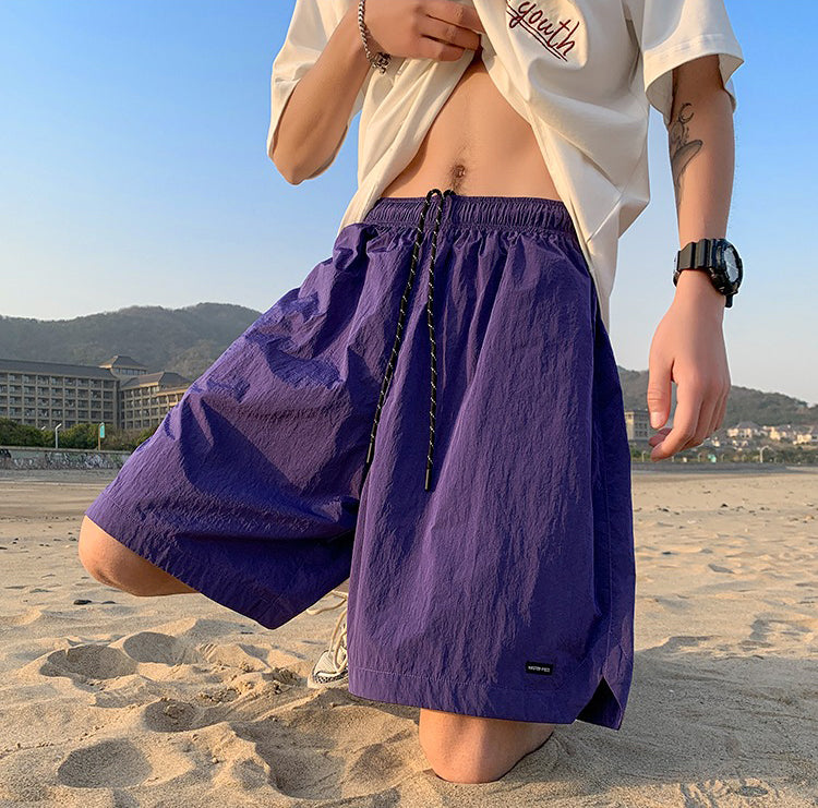 Men Loose Fit Low-Rise Outdoor Shorts