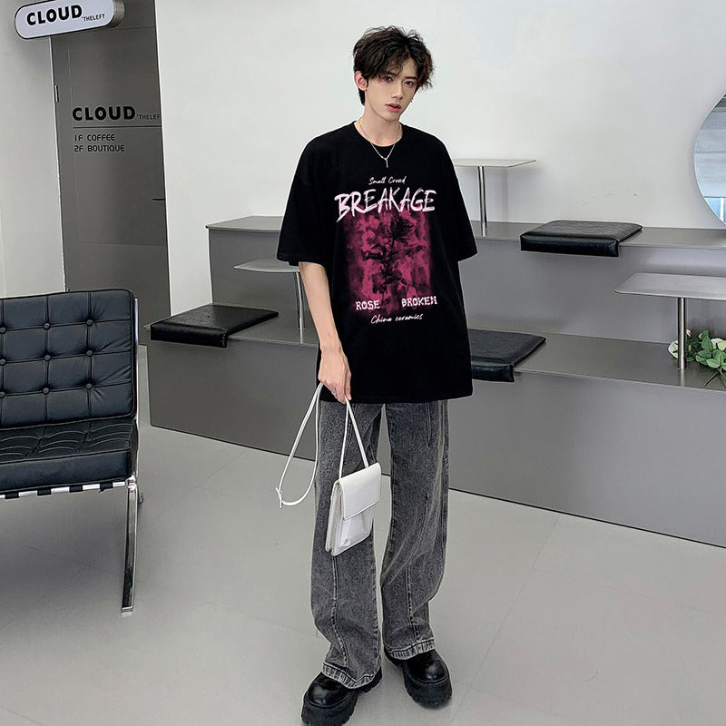 Graphic Printed Oversized Casual T-Shirt