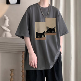 Oversized Graphic Round Neck T-shirt