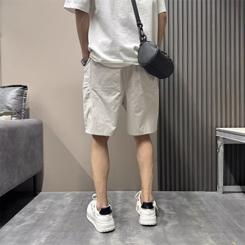 Men Relaxed Fit Outdoor Cargo Shorts