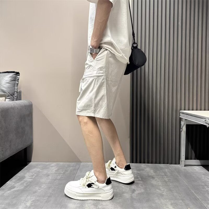 Men Relaxed Fit Outdoor Cargo Shorts