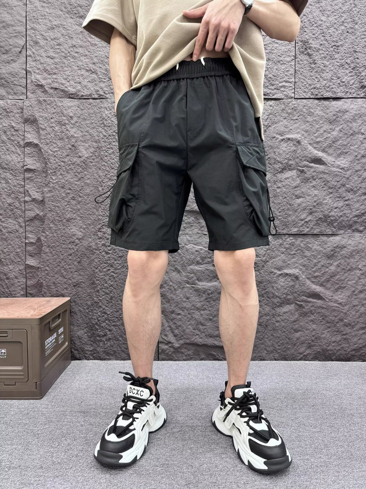 Men Low-Rise Rapid-Dry Cargo Shorts