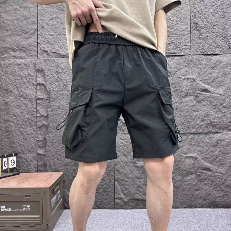 Men Low-Rise Rapid-Dry Cargo Shorts