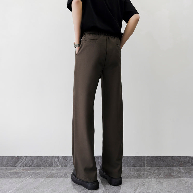 Men Solid Mid-Rise Regular Fit Formal Trousers