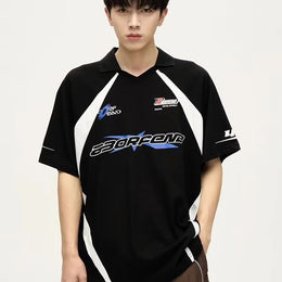 Men Typography Printed Round Neck Relaxed Fit T-shirt