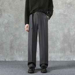 Men Pleated Mid-Rise Regular Fit Trousers