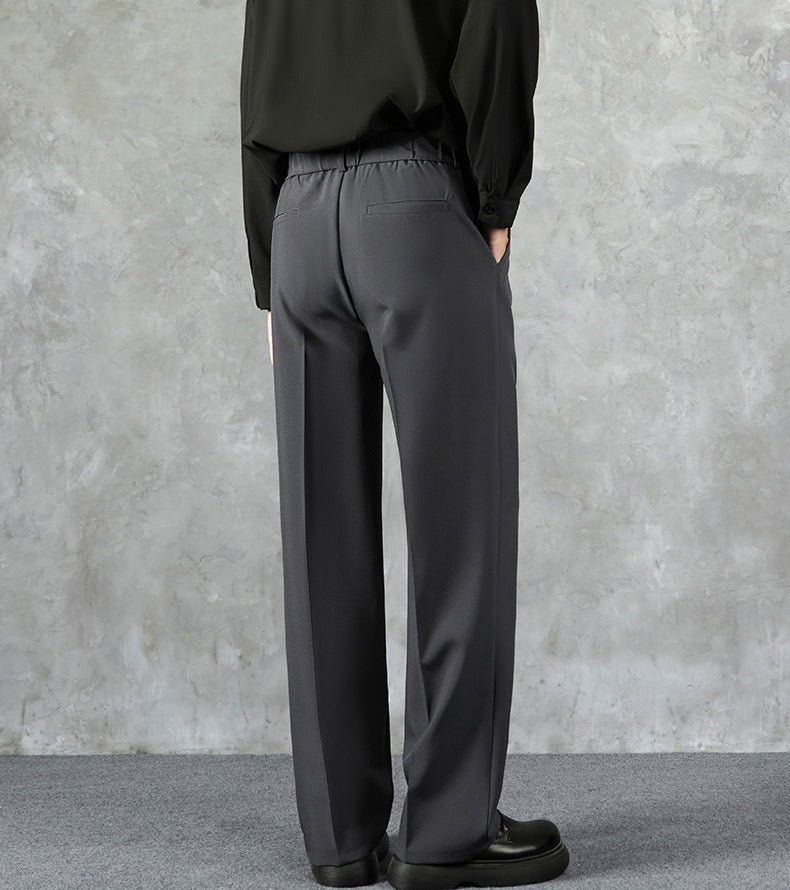 Men Pleated Mid-Rise Regular Fit Trousers