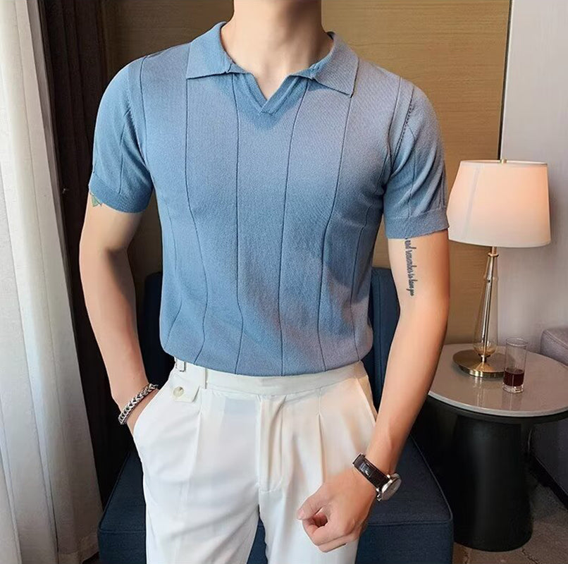 Regular Fit Polo Collar Tshirt