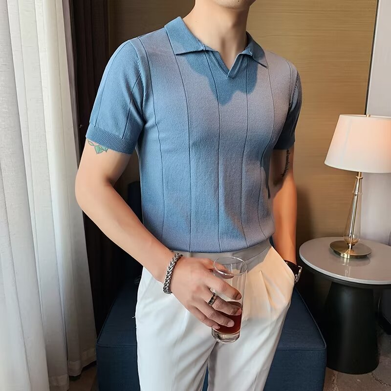 Regular Fit Polo Collar Tshirt