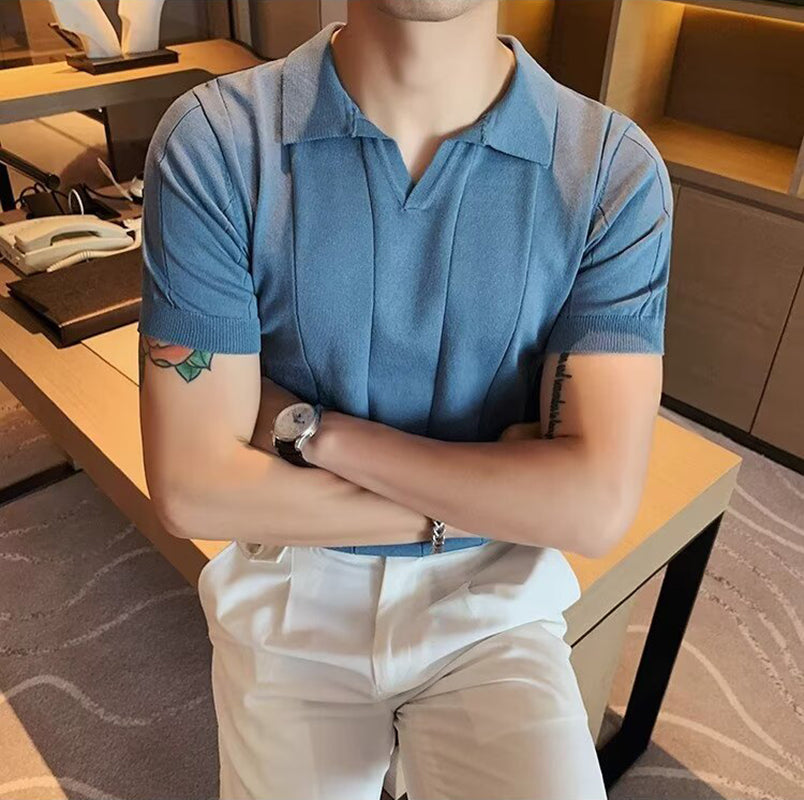 Regular Fit Polo Collar Tshirt