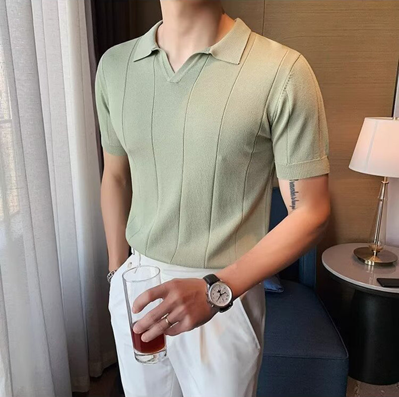 Regular Fit Polo Collar Tshirt