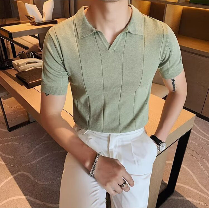 Regular Fit Polo Collar Tshirt