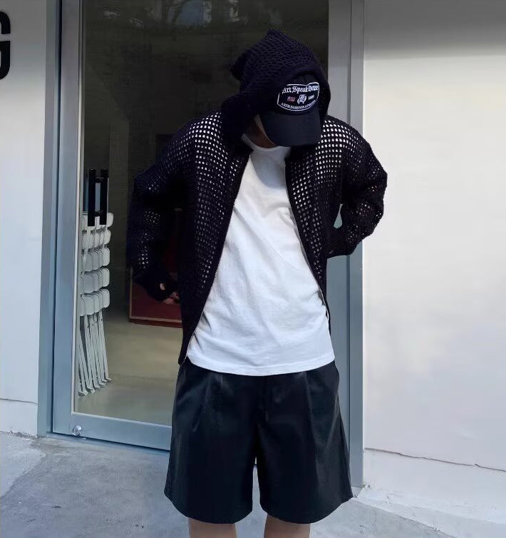 Hooded Neck Long Sleeves Shrug