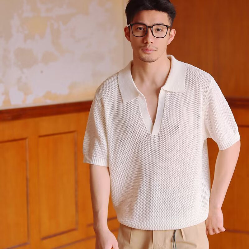 Polo Collar Short Sleeves T-shirt