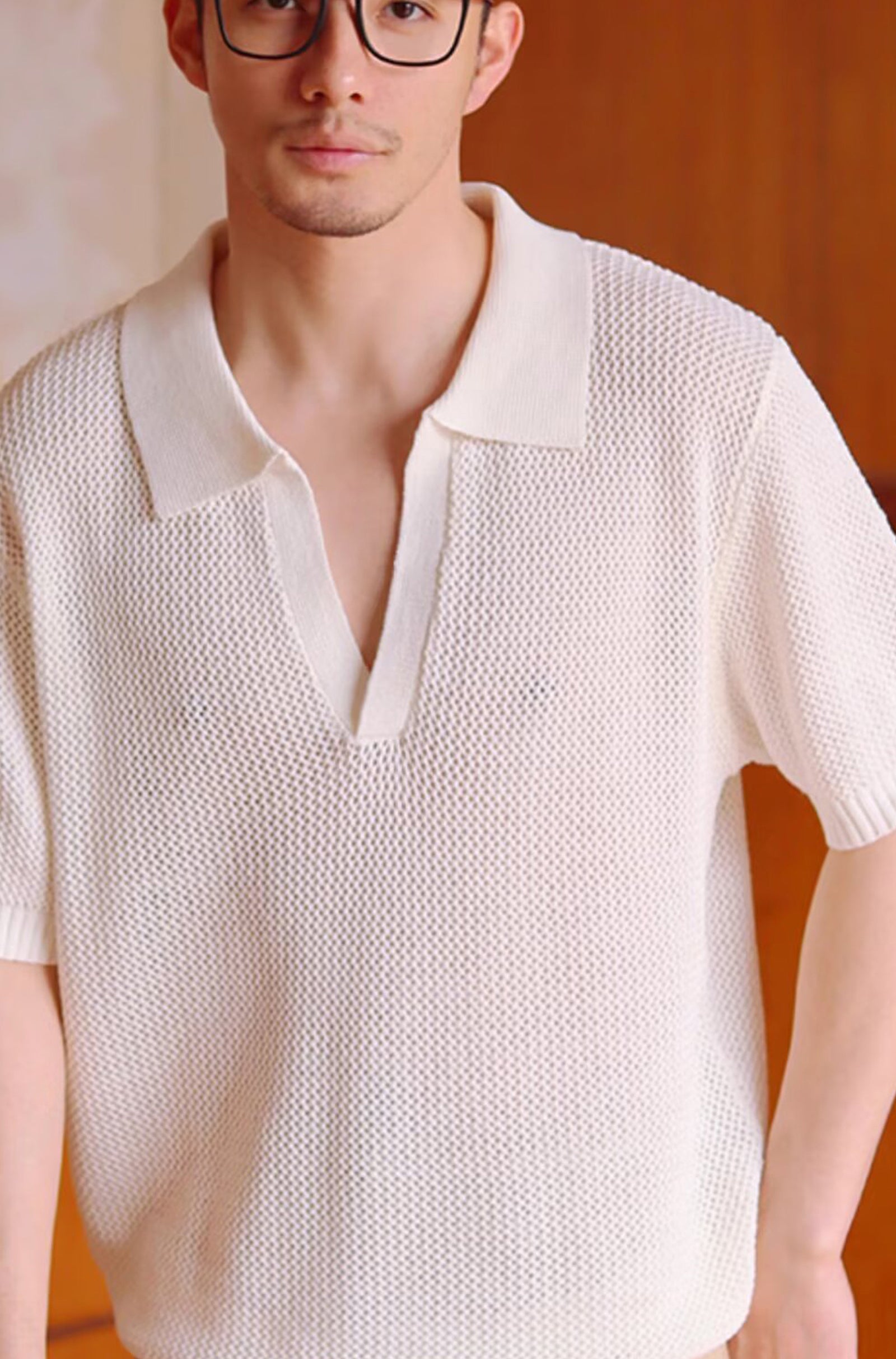 Polo Collar Short Sleeves T-shirt