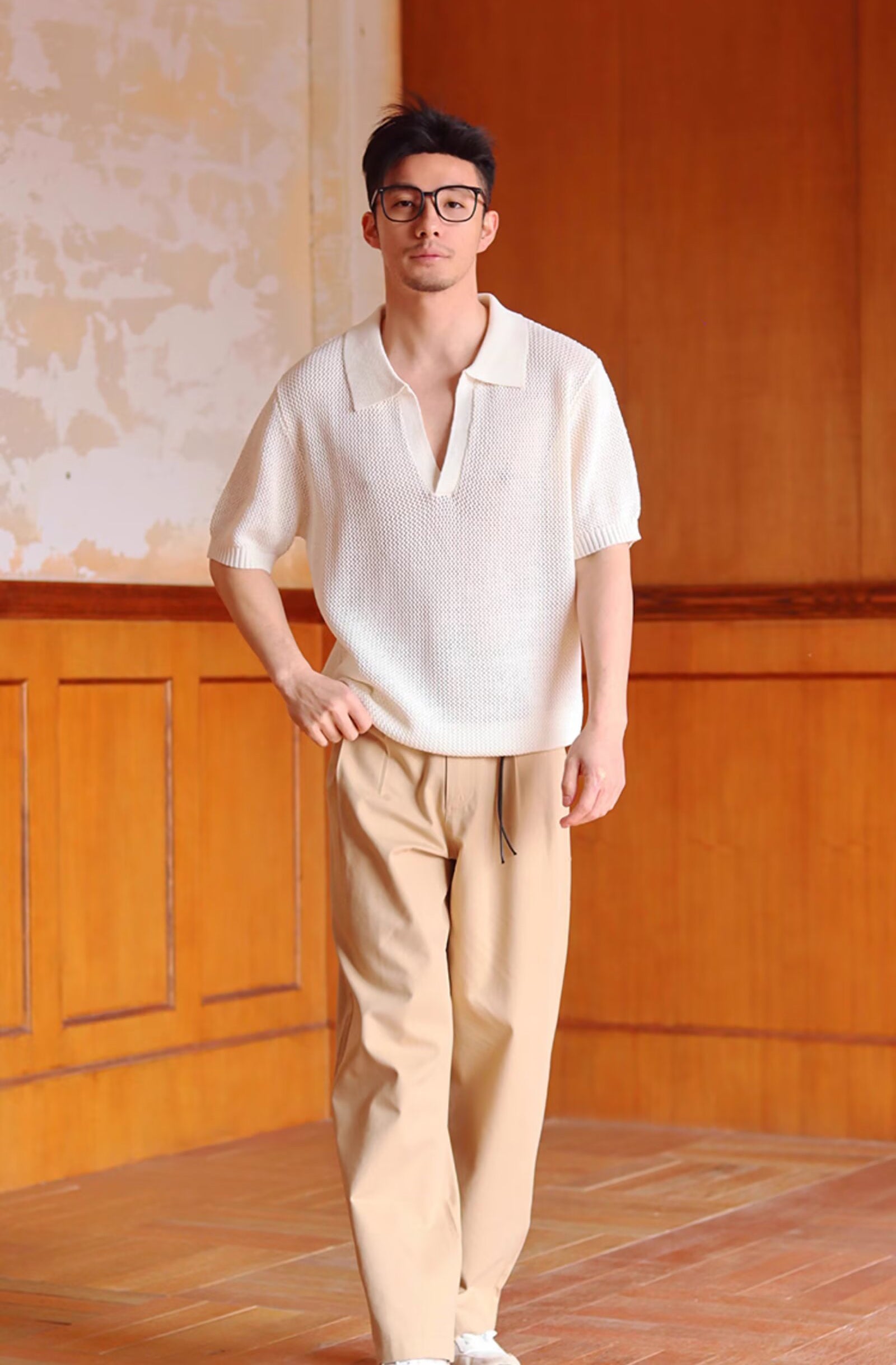 Polo Collar Short Sleeves T-shirt