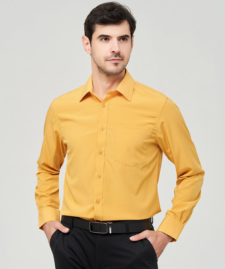 Cutaway Collar Long Sleeves Formal Shirt