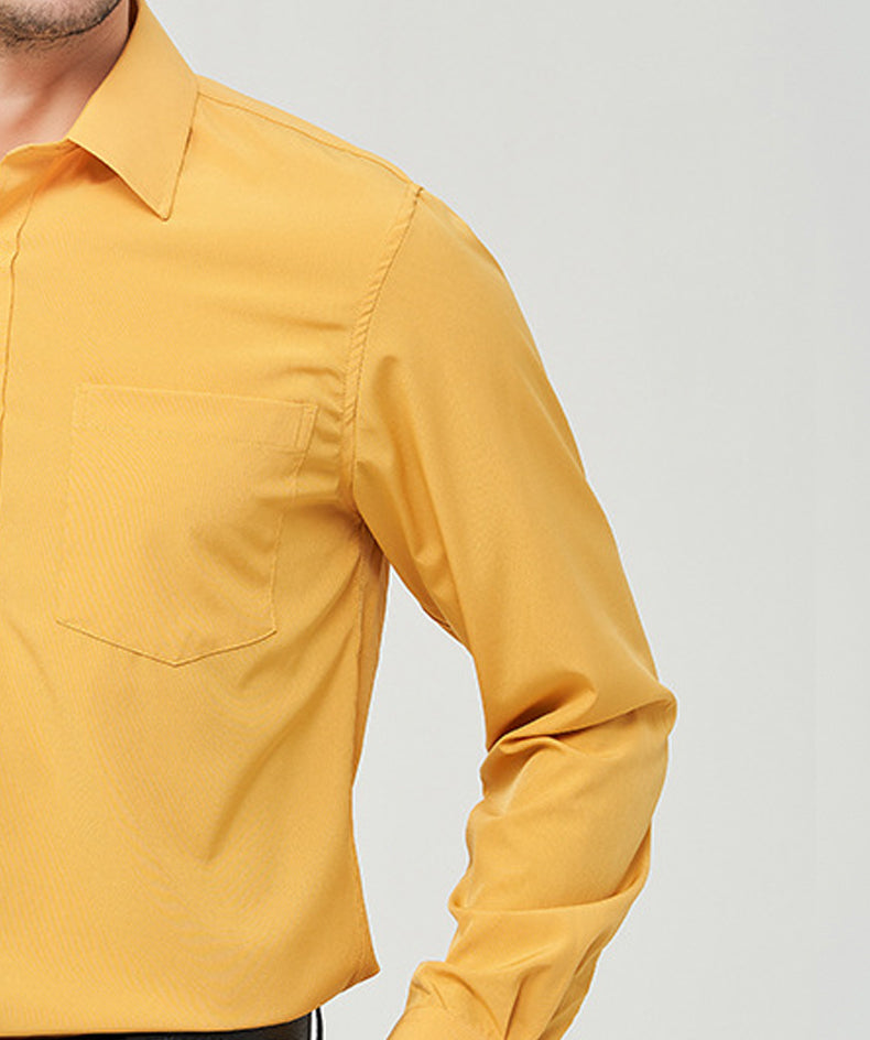 Cutaway Collar Long Sleeves Formal Shirt