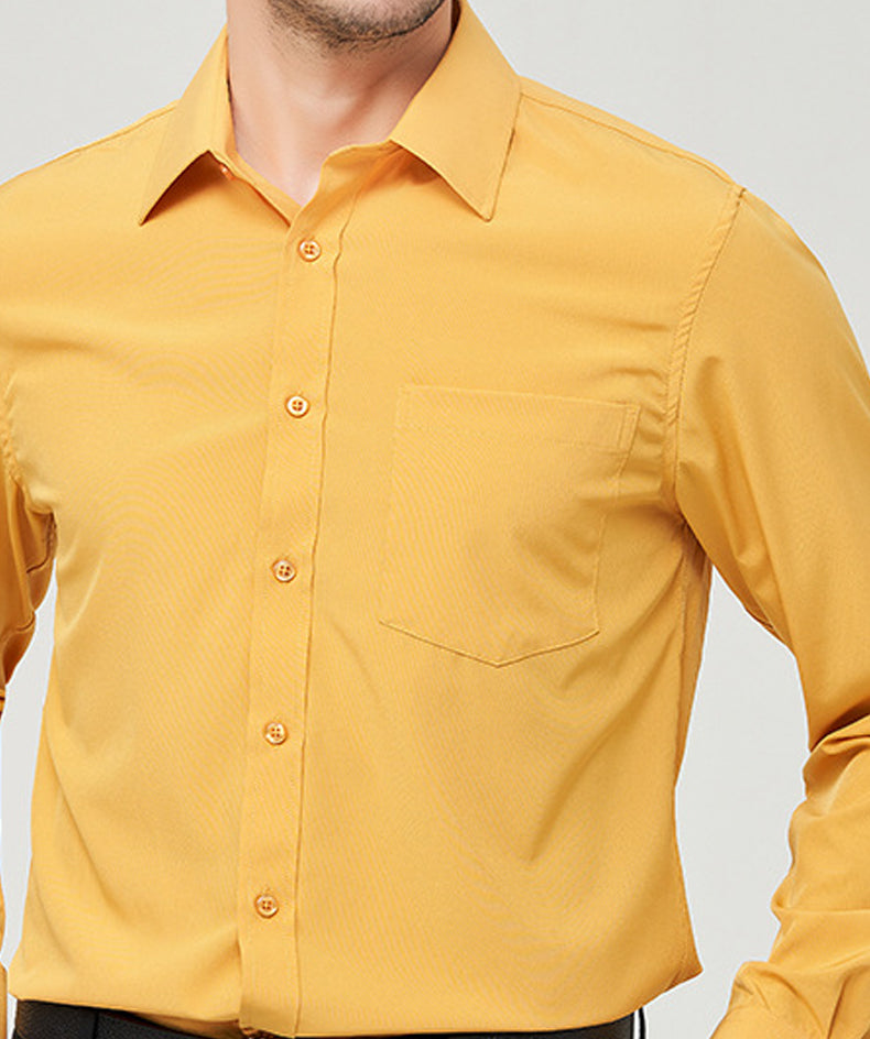 Cutaway Collar Long Sleeves Formal Shirt